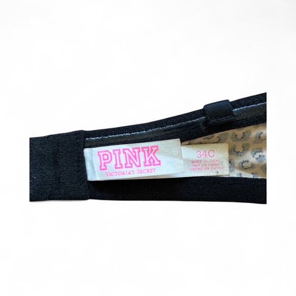 Victoria's Secret PINK Leopard Print Strapless Bra Size 34C - Picture 3 of 4